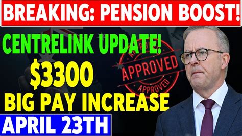 $3,300 Centrelink boost for 450,000 pensioners .